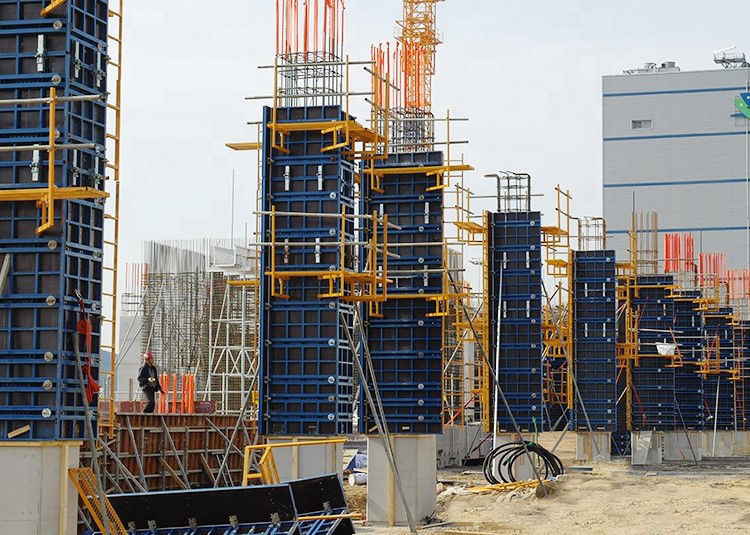 Highly Strengthened Q235 Steel Frame Formwork Modular System For Concrete Wall